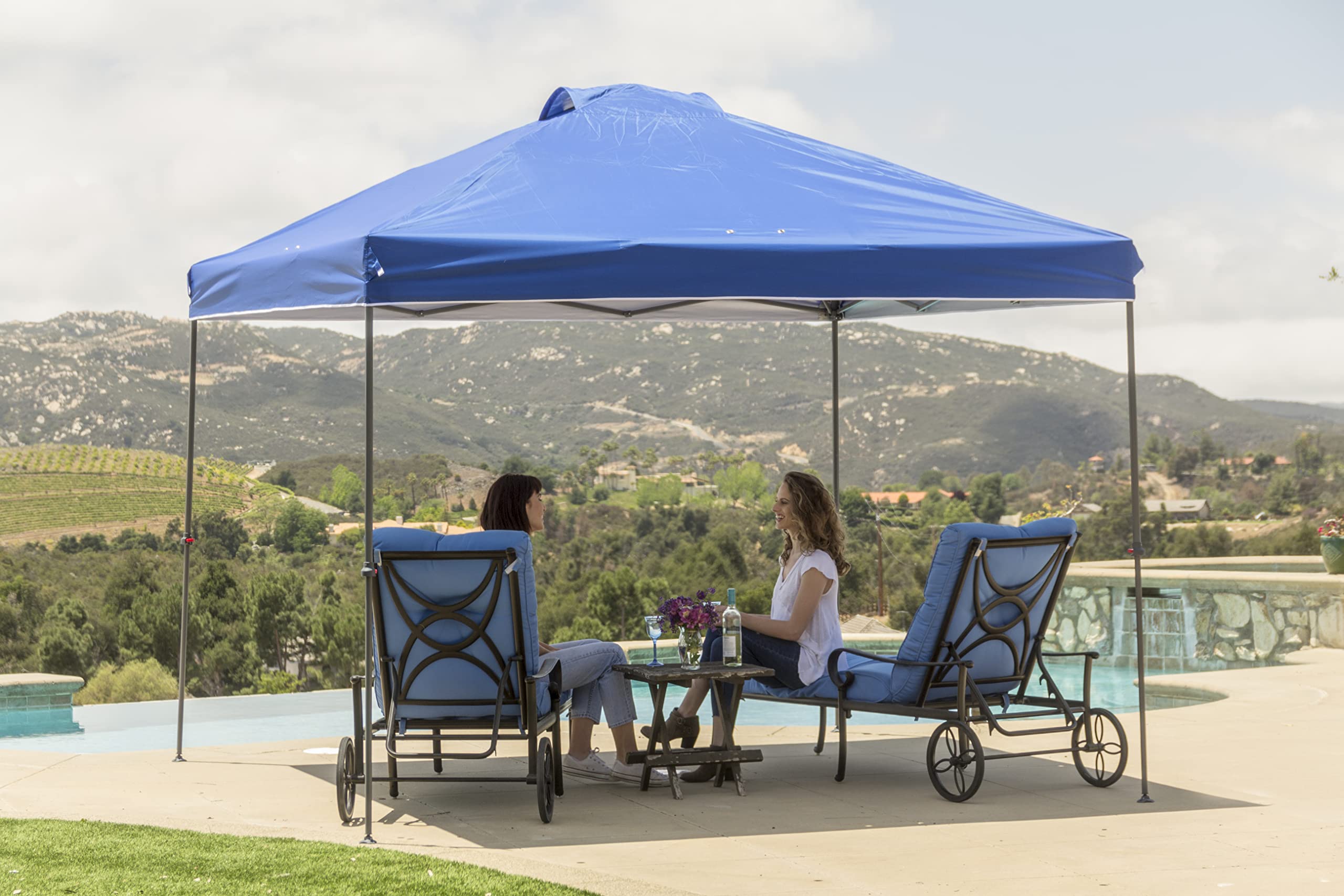 10x10 Pop Up Canopy Tent with Carry Bag – Portable Outdoor Shelter for Sports & Events