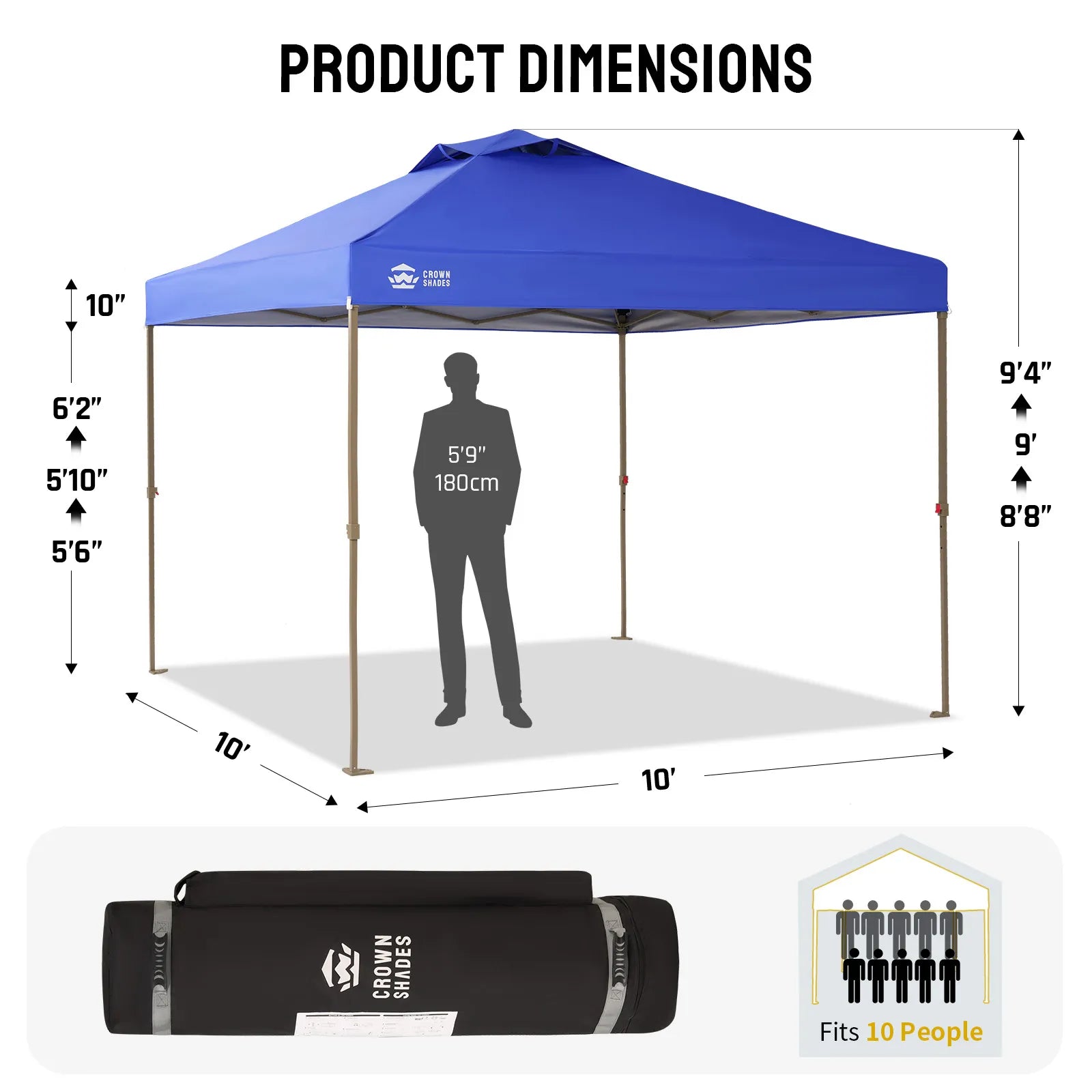 Vista-Ready 10'x10' Gazebo | Mesh Walls