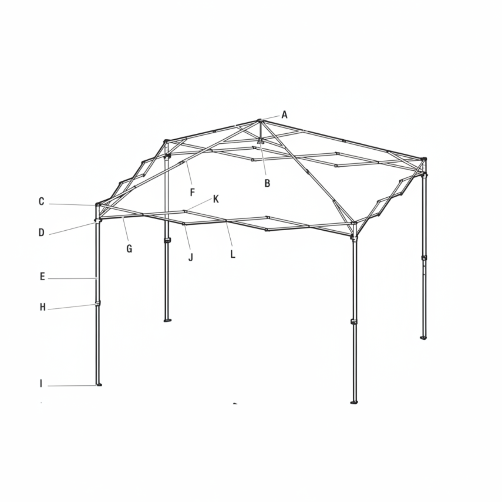 Replacement Parts | 10'x10' Canopy | Model HPP100