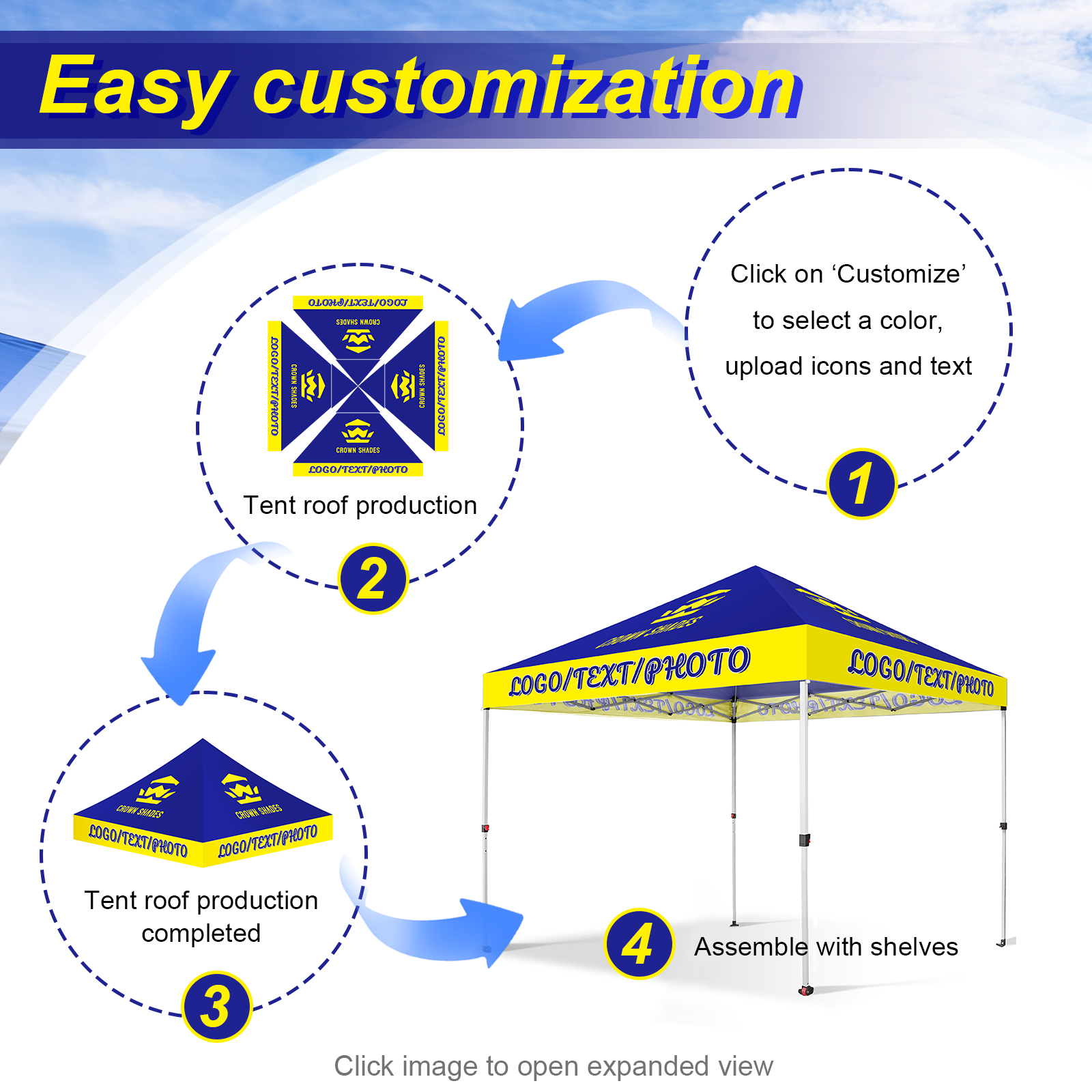 Custom Shield Canopy | Fabric Only | Top & Sidewall