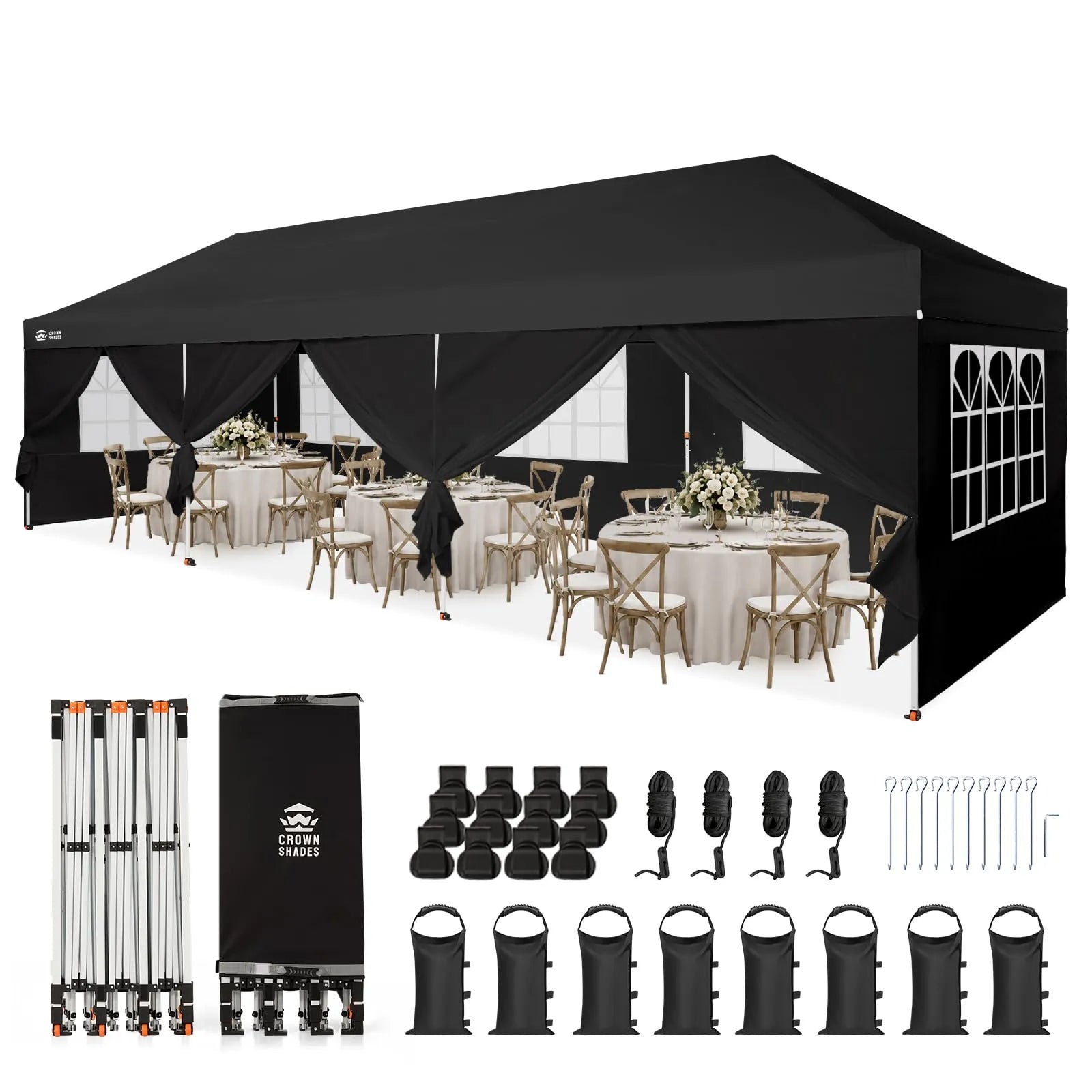 Swift-Lock 10'x30' Instant Canopy | 8 Sidewalls
