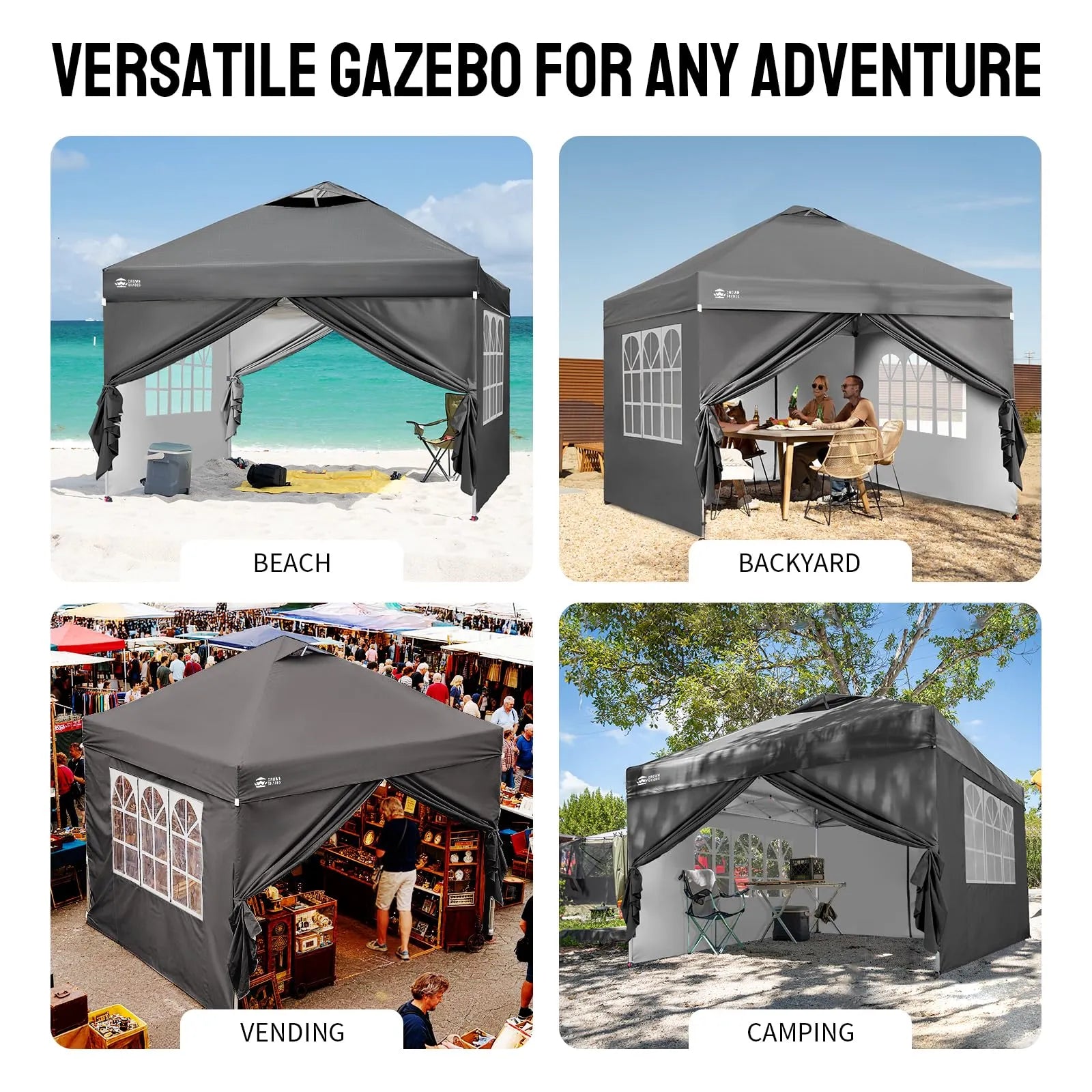 CenterLOK® 10' x 10' Canopy | 4 Sidewalls