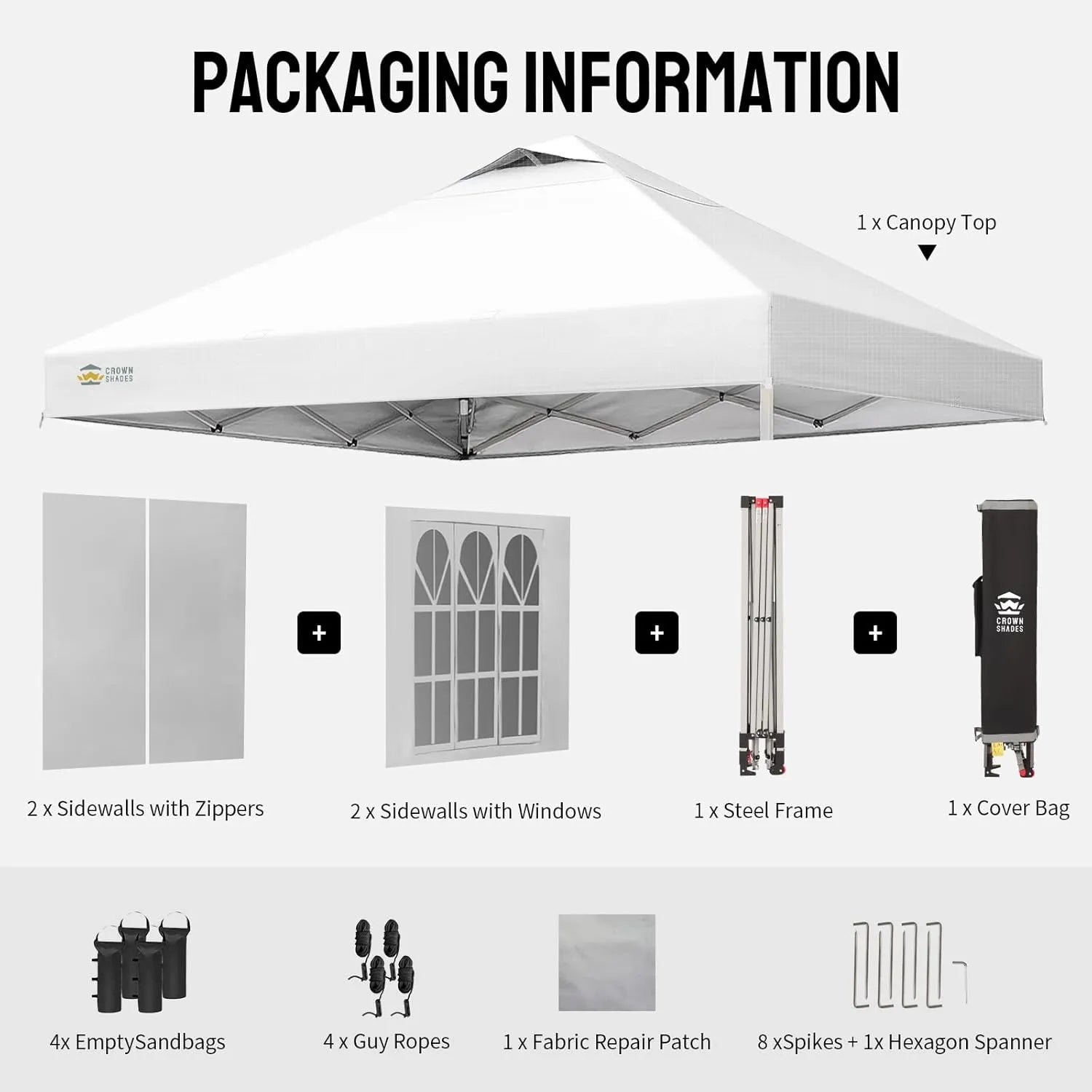 CenterLOK® 10' x 10' Canopy | 4 Sidewalls