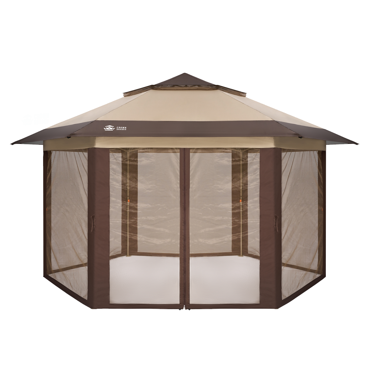 Aura-Hex 13' x 13' Gazebo | 6-Sided & Mosquito Netting