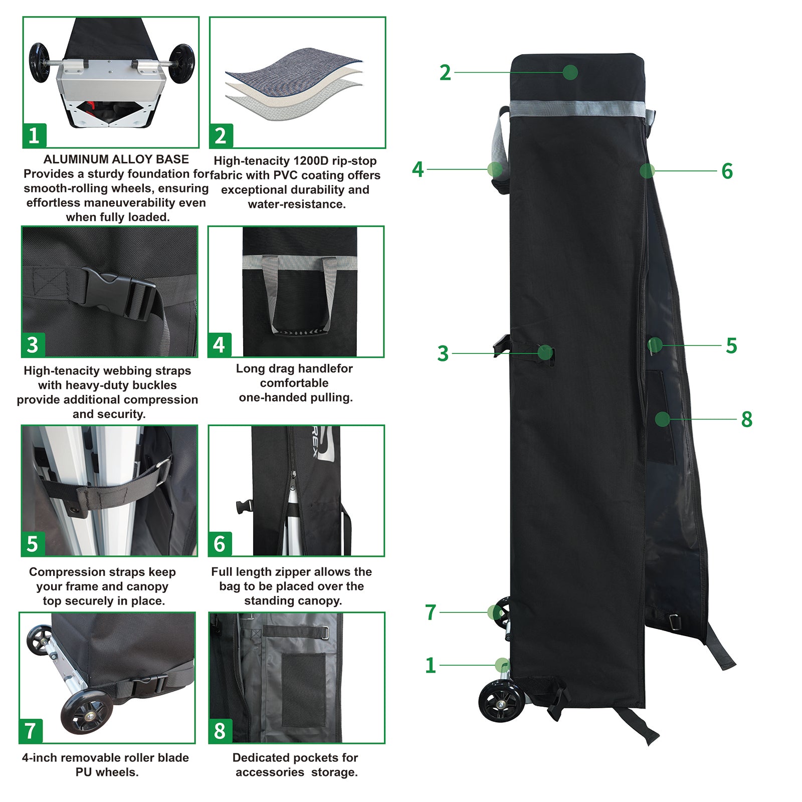 Solarex Custom Printed canopy Tent All Steel Frame