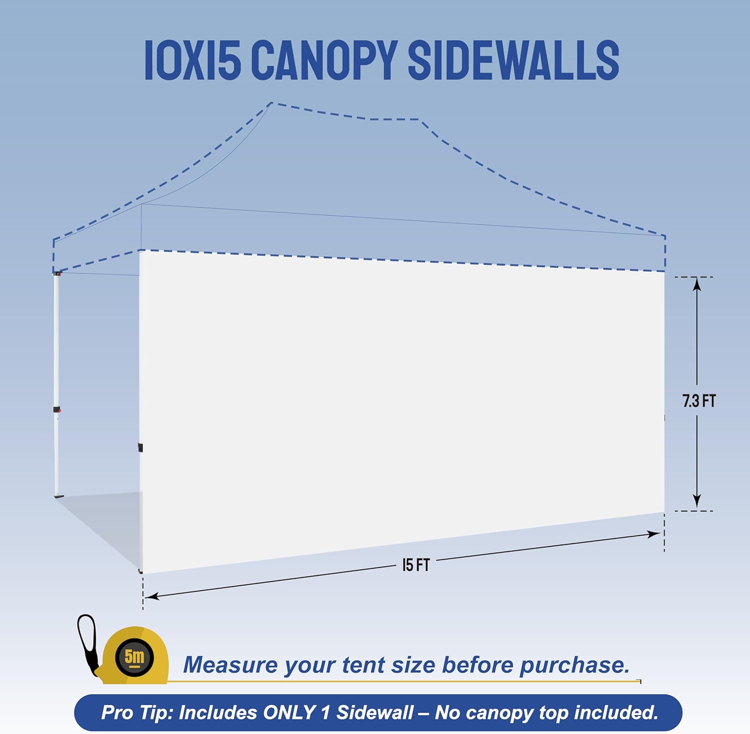 Replacement Sidewalls (1pck) | 10x15 Canopy