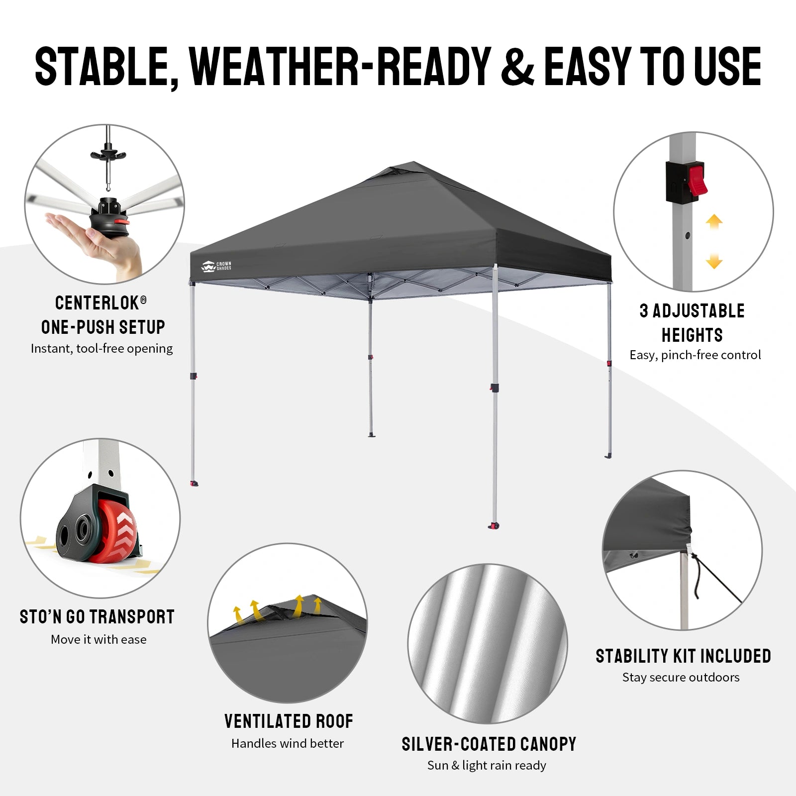 CenterLOK® 3x3m Pop Up Gazebo