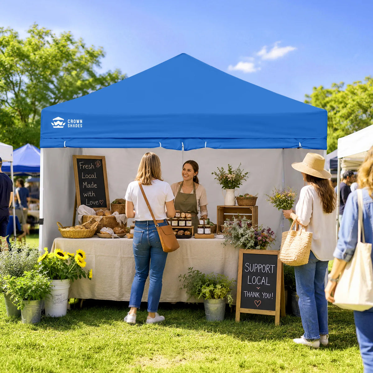 Crown Pro-Duty 10' x 10' Canopy | Full-Wall Business Suite
