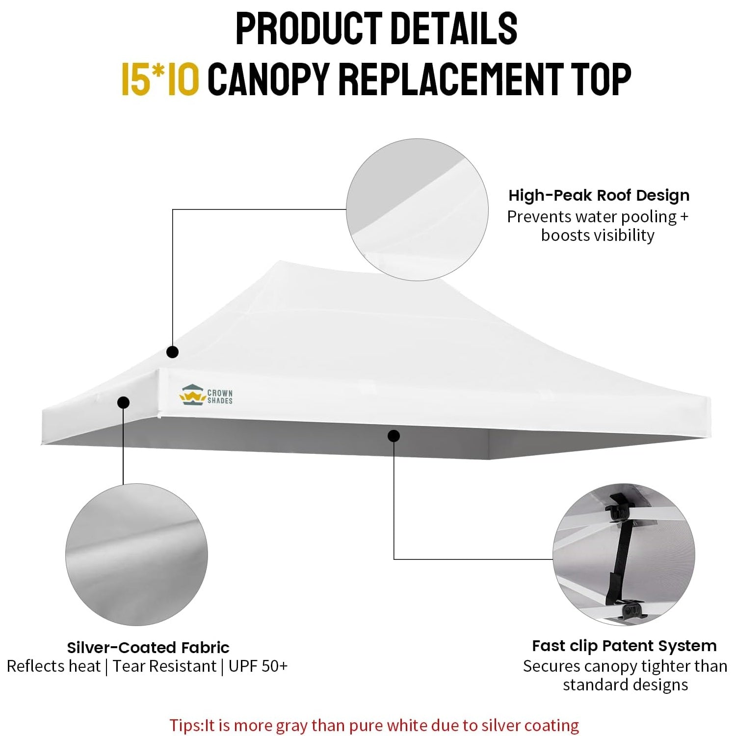Replacement Canopy Top| 10'x15' Canopy | Model M150 Series