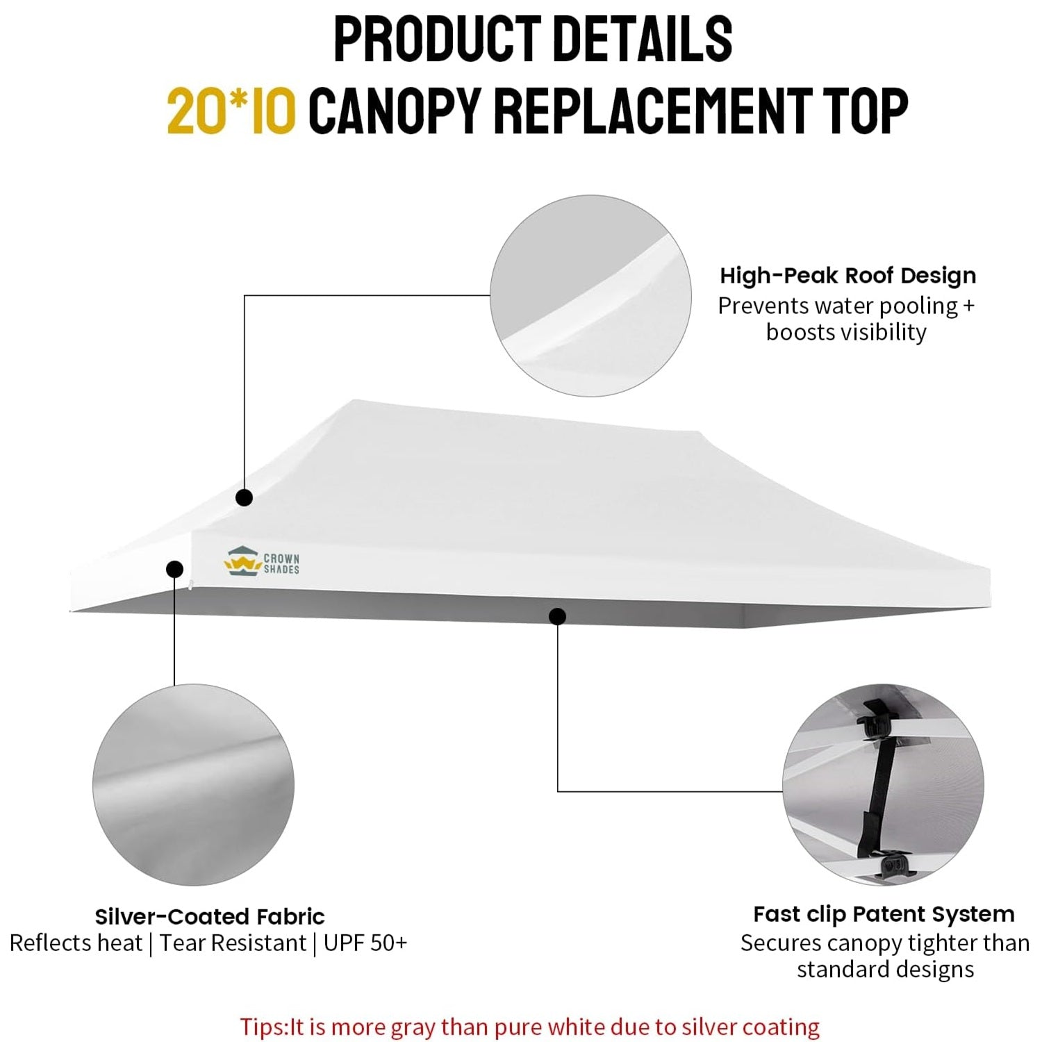 Replacement Canopy Top| 10'x20' Canopy| Model M200B