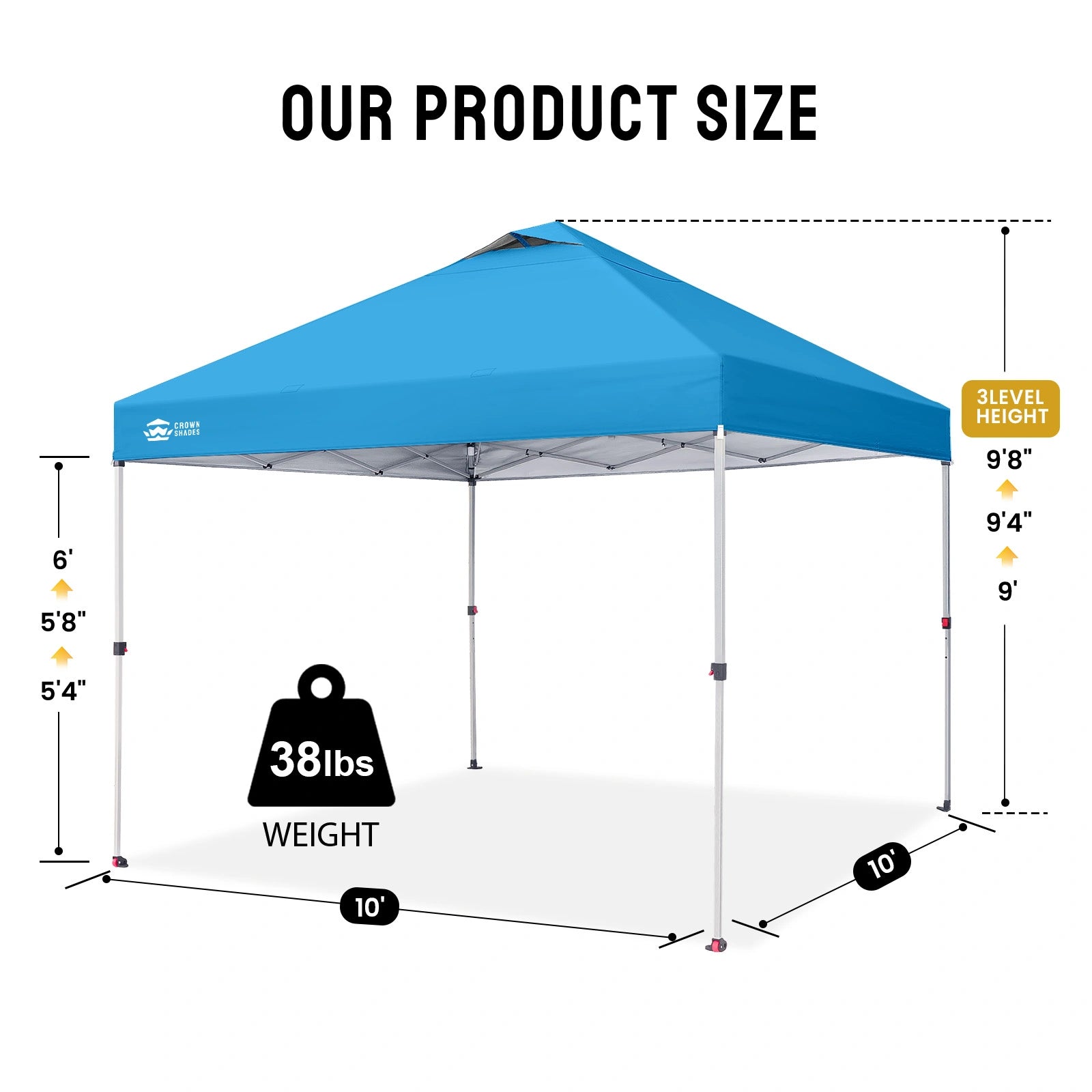 CenterLOK® 10' x 10' One-Push Canopy