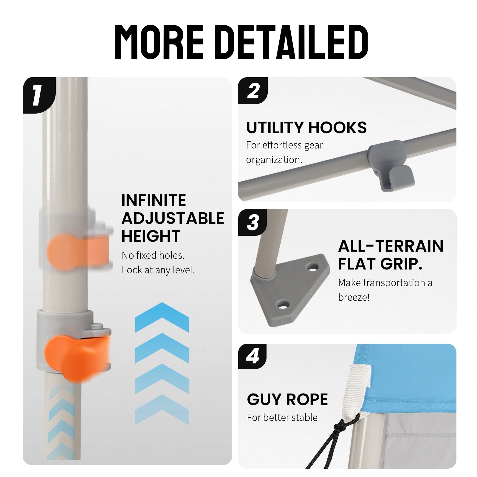 Feather-Lift 5' x 5' Canopy with Instant Sidewall