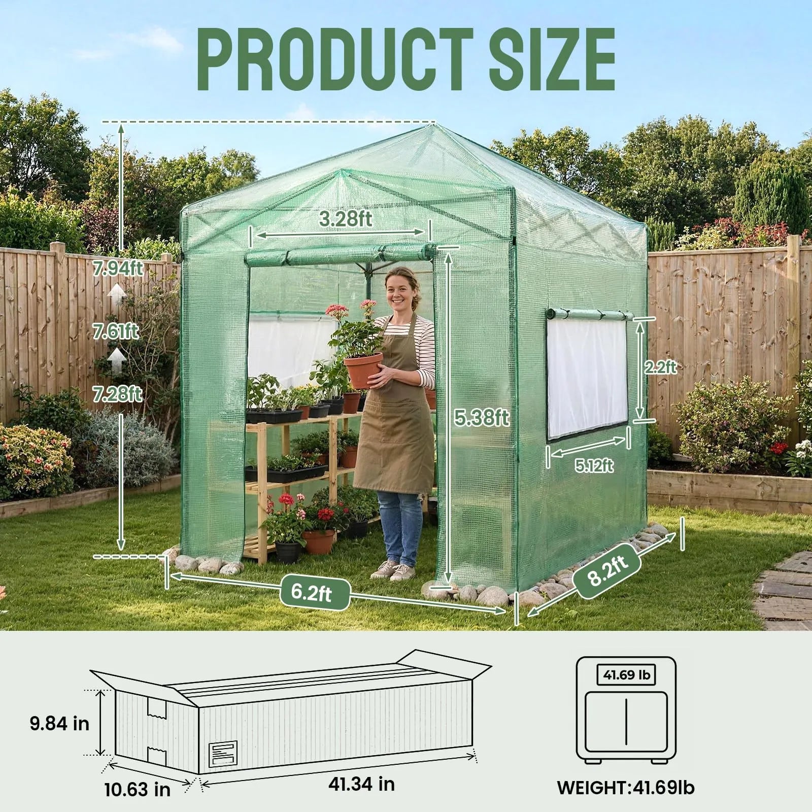 Insta-Grow 6'x8' Pop-Up Greenhouse