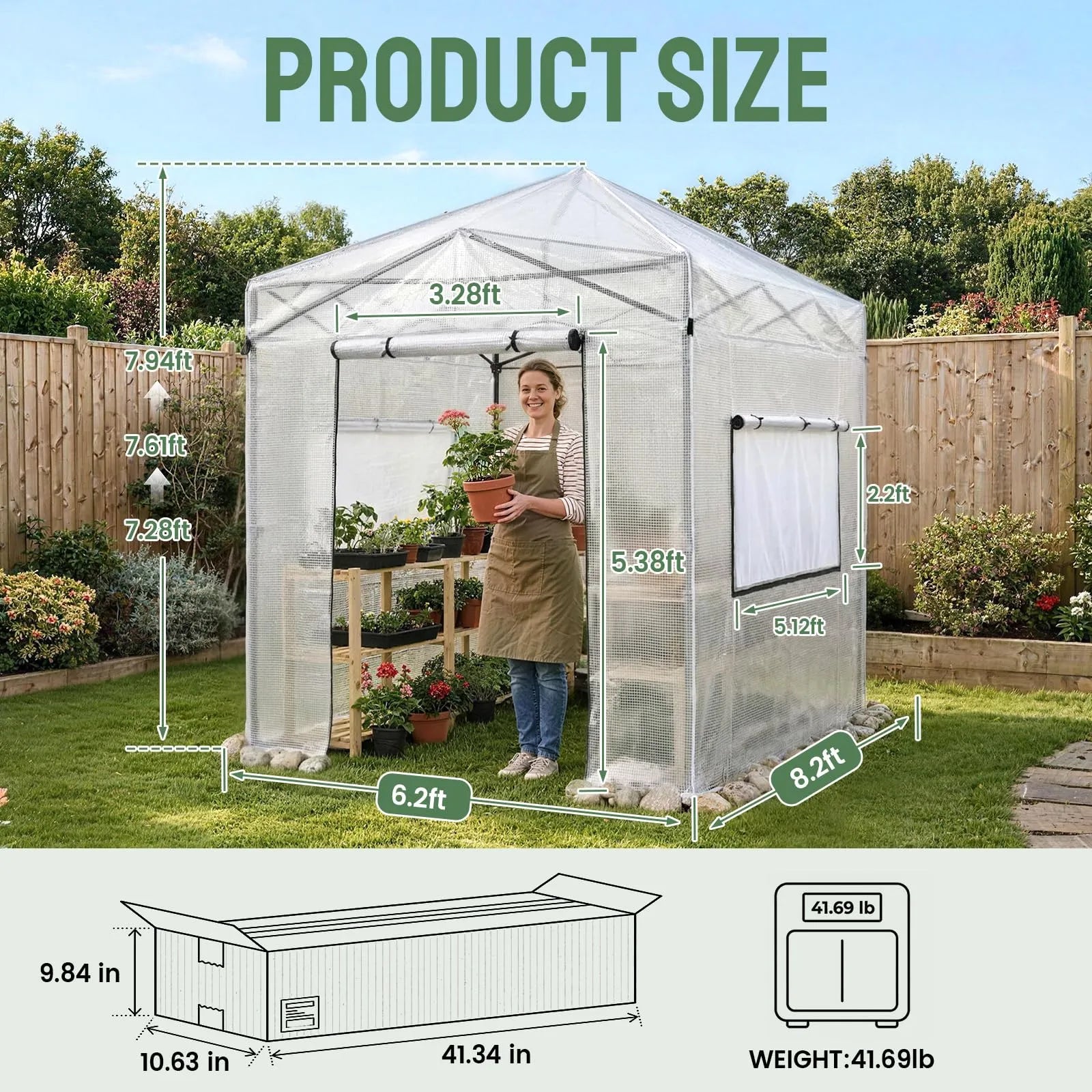 Insta-Grow 6'x8' Pop-Up Greenhouse