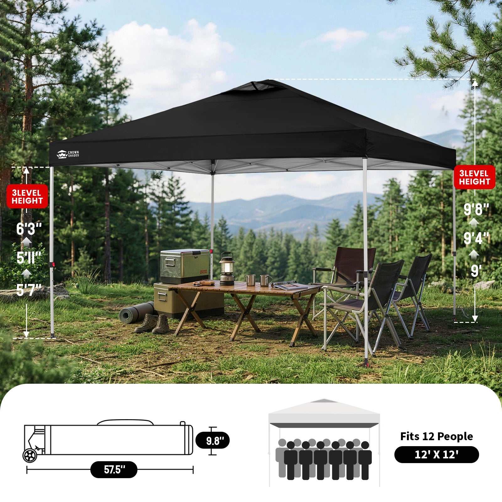 One-Push Max 12' x 12' Canopy