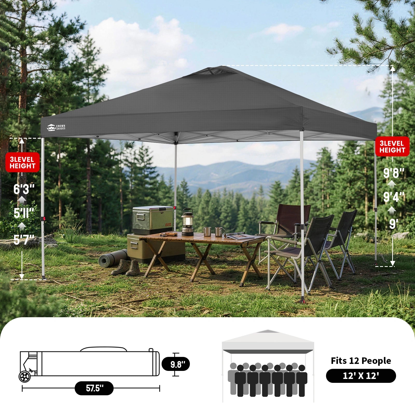 One-Push Max 12' x 12' Canopy
