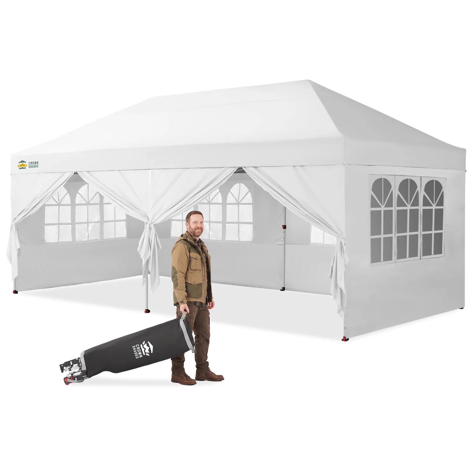 Swift-Lock 10'x20' Canopy | 6 Sidewalls with Windows