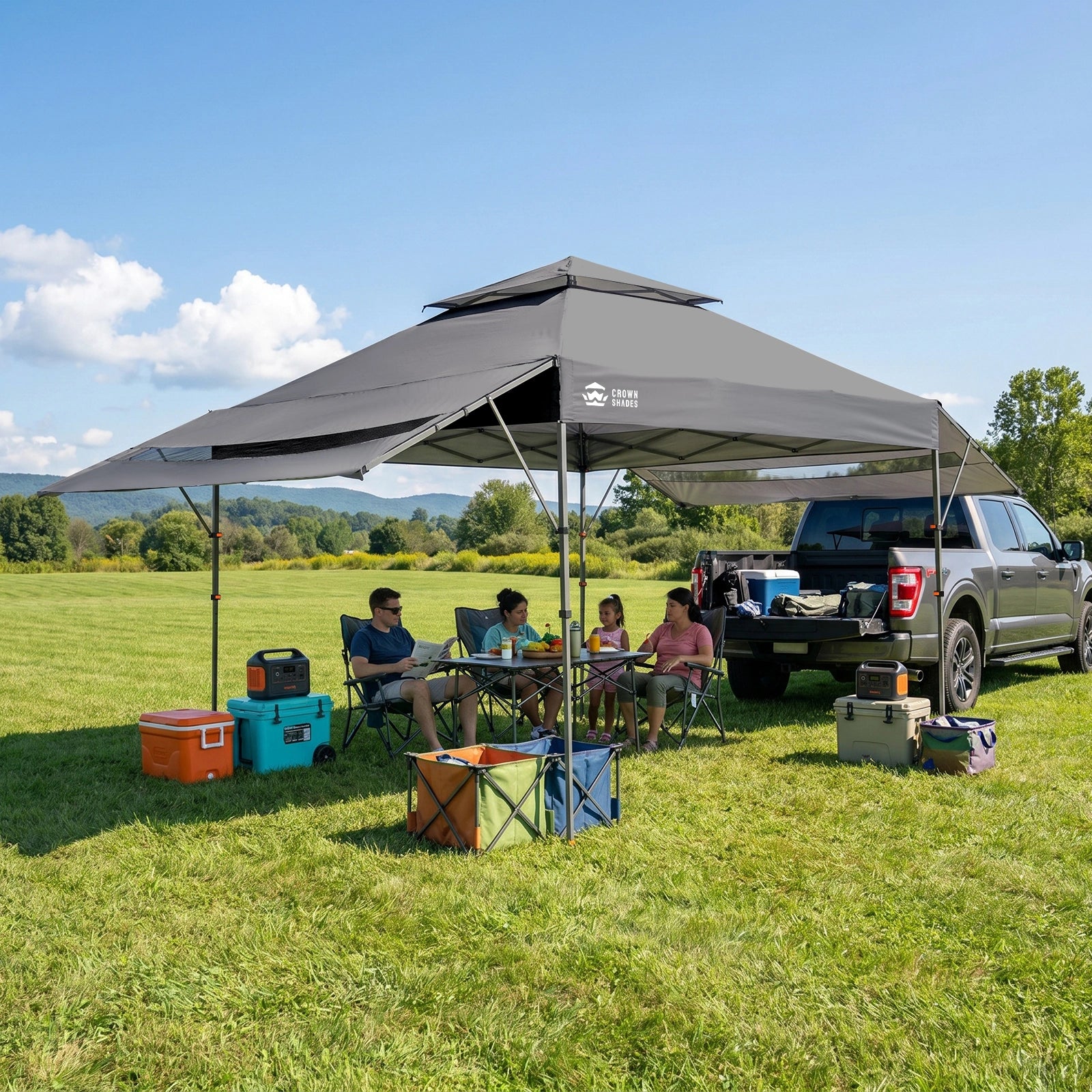 Vista 10' x 18' Canopy | Dual Awnings