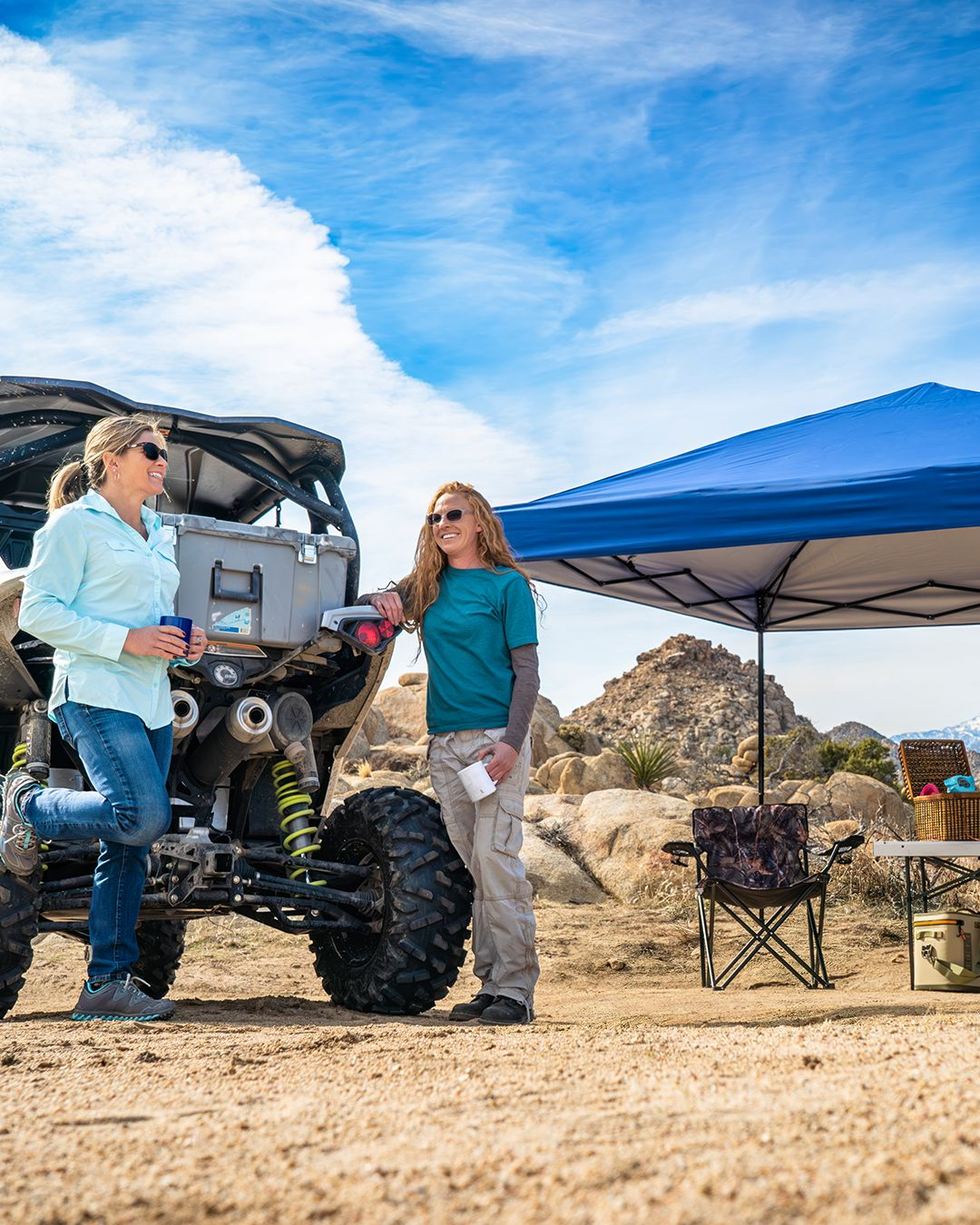 Camping + Crown Shades Pop-Up Canopies = Perfection!