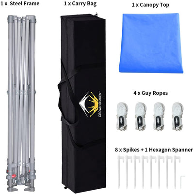 10x10 Pop Up Canopy Tent with Carry Bag – Portable Outdoor Shelter for Sports & Events