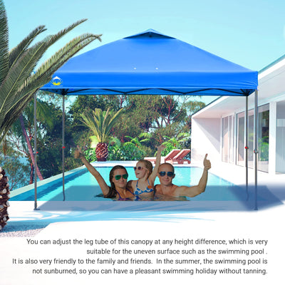 10x10 Pop Up Canopy Tent with Carry Bag – Portable Outdoor Shelter for Sports & Events