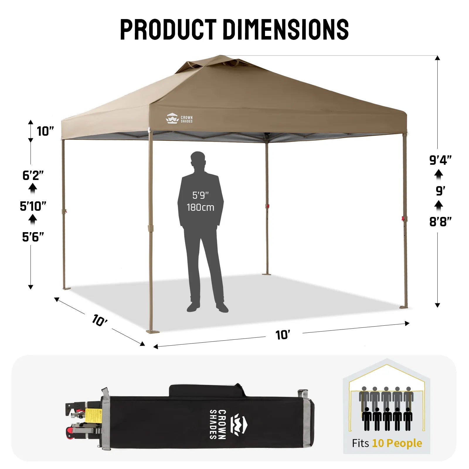 Vista-Ready 10'x10' Gazebo | Mesh Walls