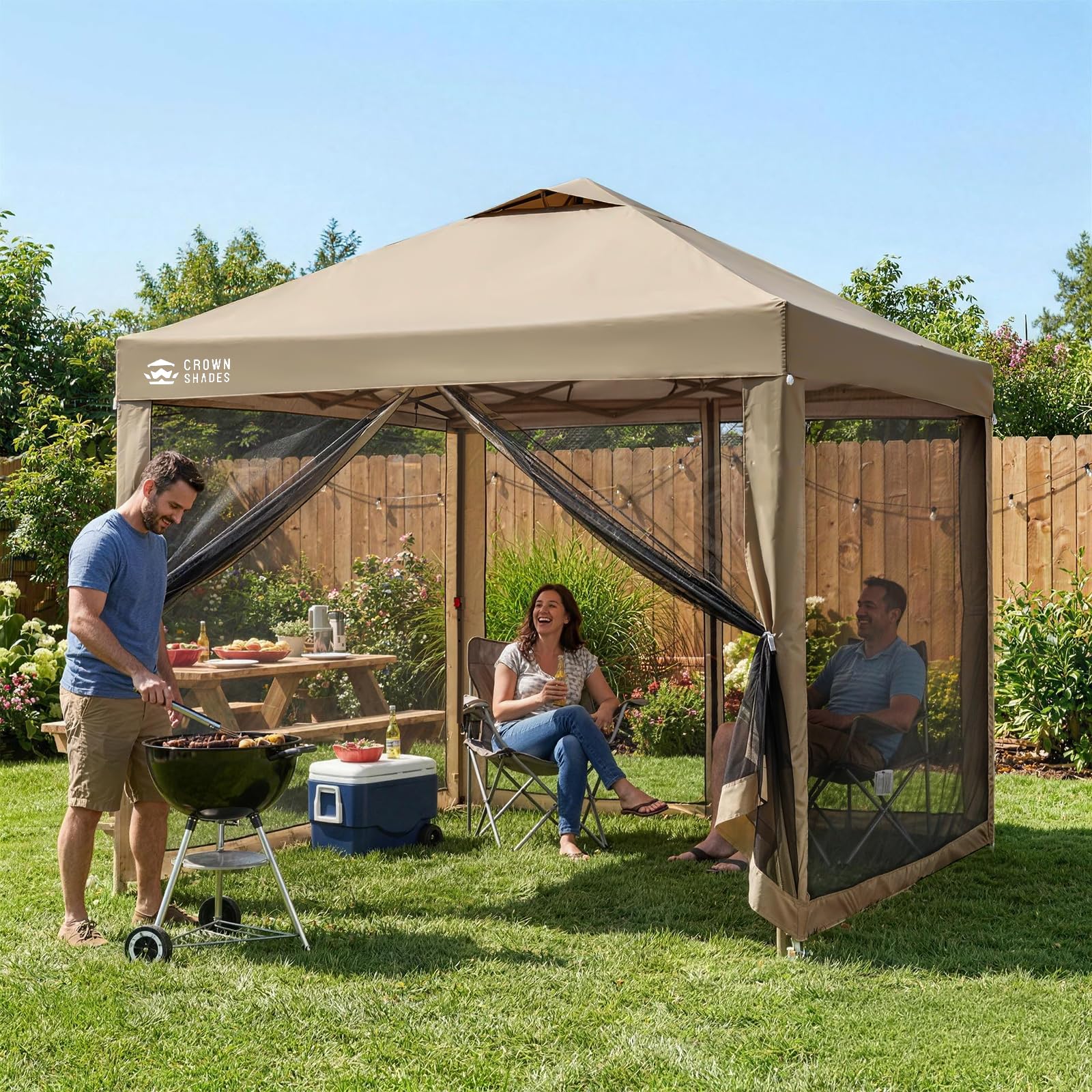 Vista-Ready 10'x10' Gazebo | Mesh Walls