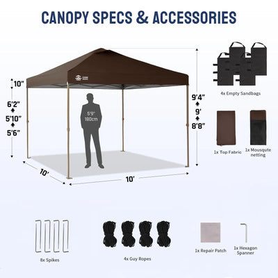 Vista-Ready 10'x10' Gazebo | Mesh Walls