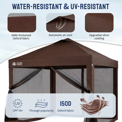 Vista-Ready 10'x10' Gazebo | Mesh Walls