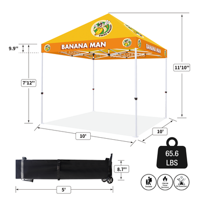 CROWN SHADES Custom Tent – Complete Set with Frame & Canopy