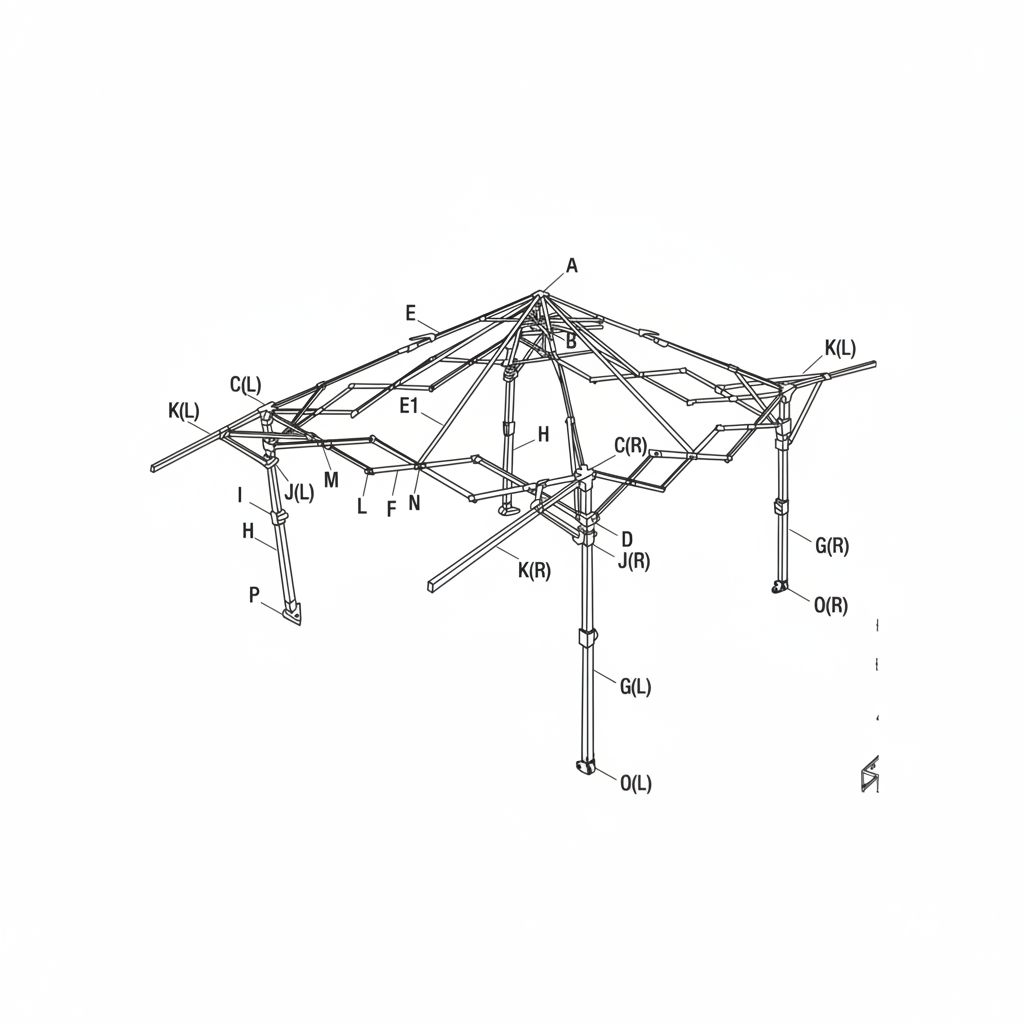 Replacement Parts | 10'x18' Canopy | Model G180 B/C