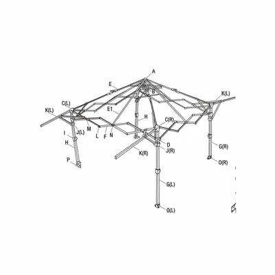 Replacement Parts | 10'x18' Canopy | Model G180 B/C