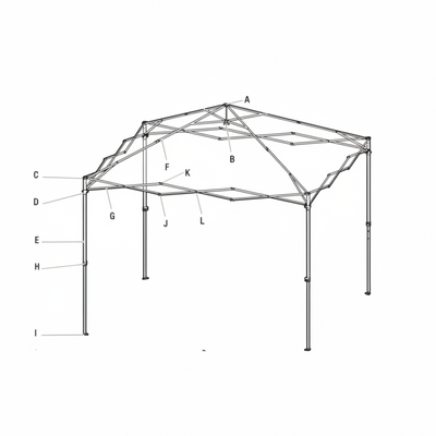 Replacement Parts | 10'x10' Canopy | Model HPP100
