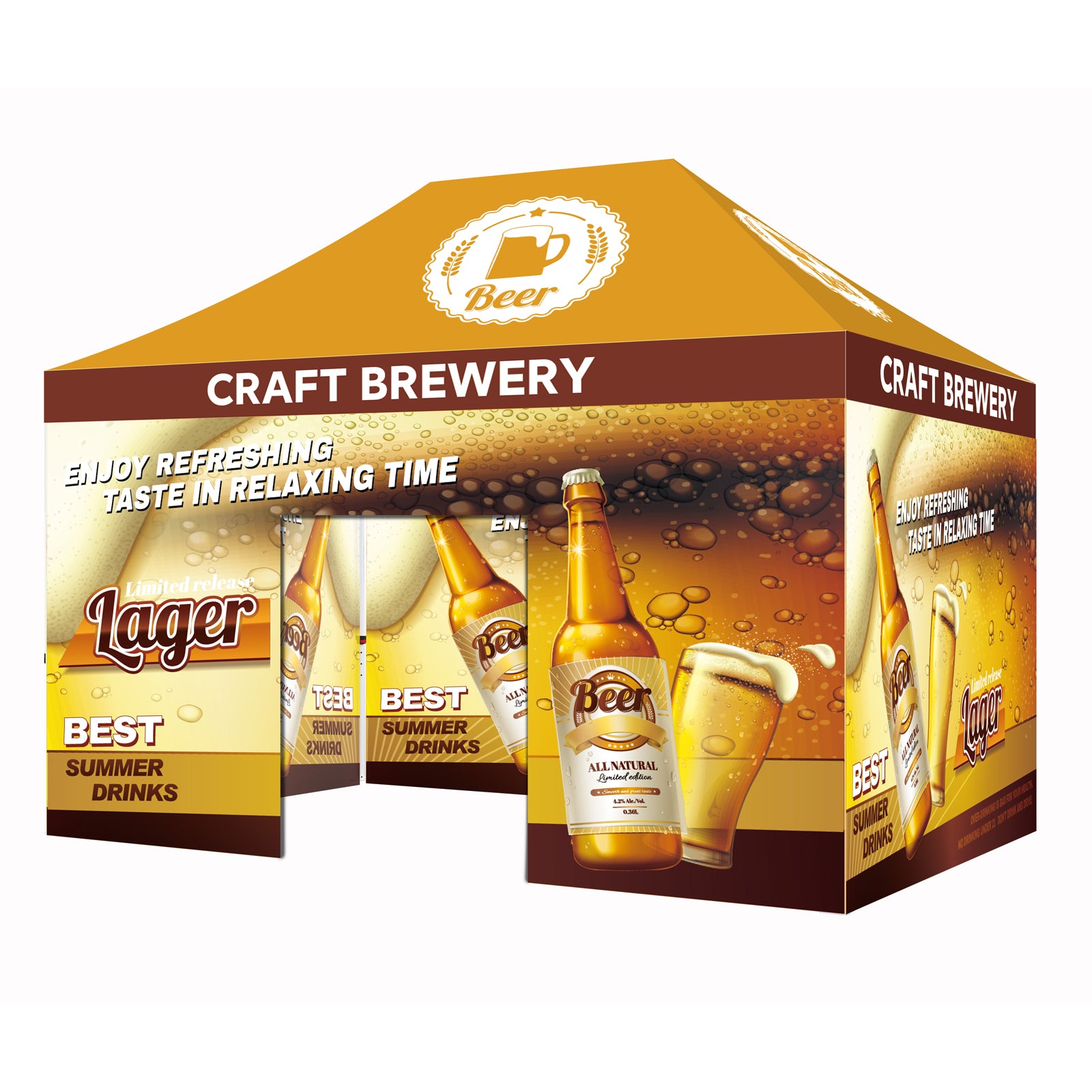 Solarex Custom Printed canopy Tent All Steel Frame
