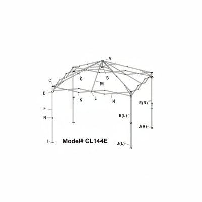 Replacement Canopy Parts| 12'x12' Canopy| Model CL144E