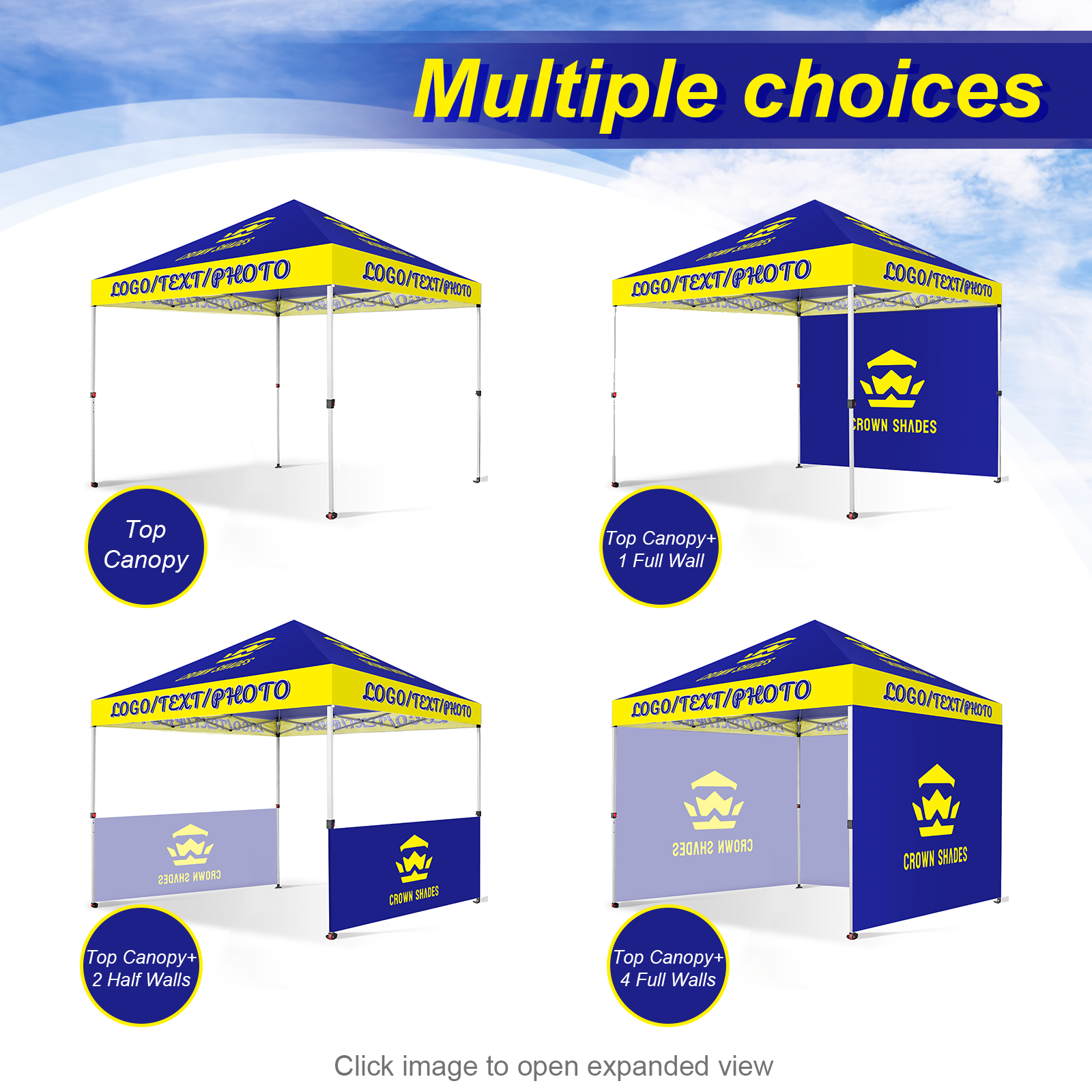 Custom Shield Canopy | Fabric Only | Top & Sidewall