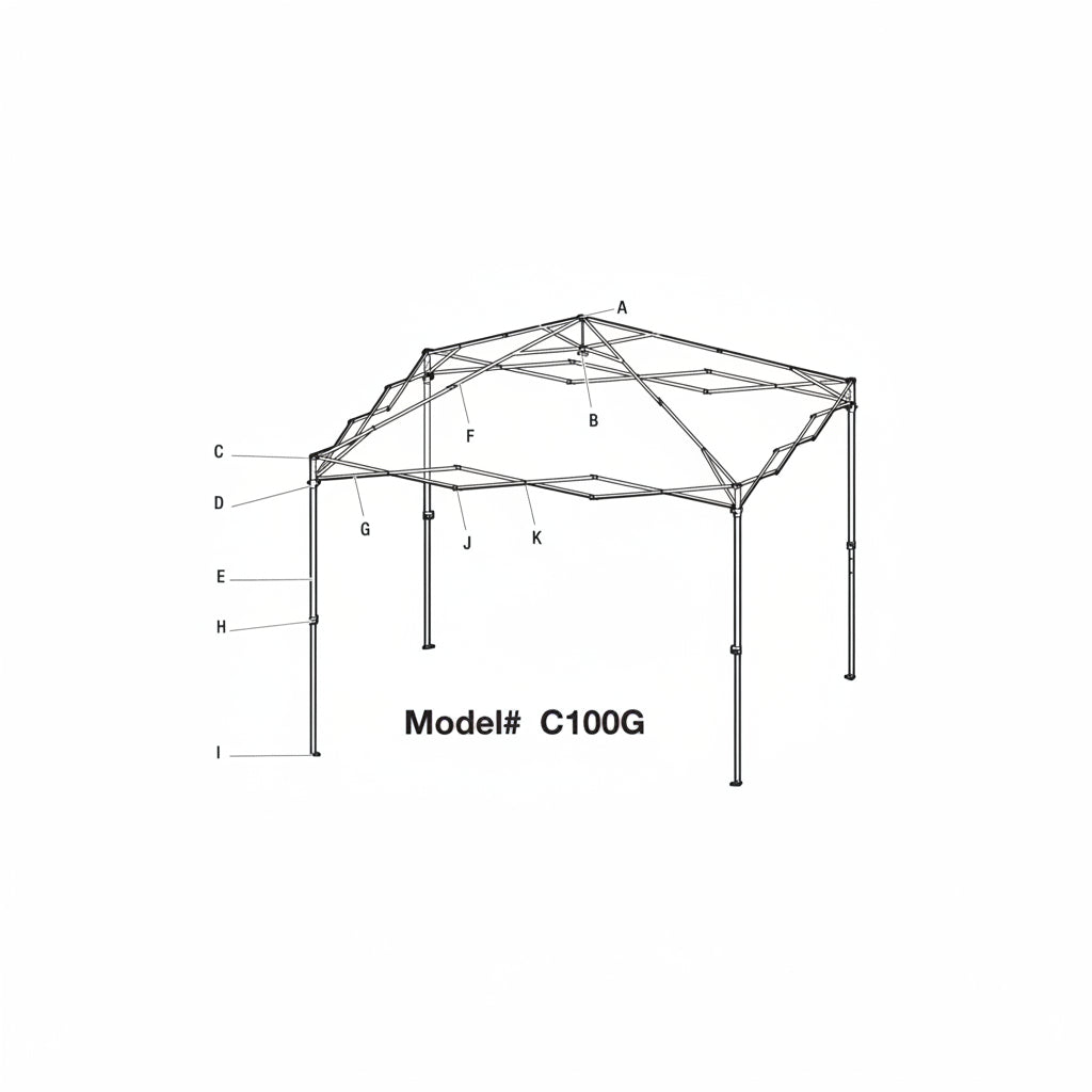 Replacement Parts | 10'x10' Canopy | Model C100G