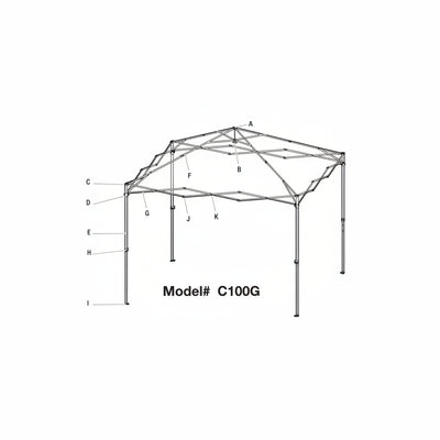 Replacement Parts | 10'x10' Canopy | Model C100G