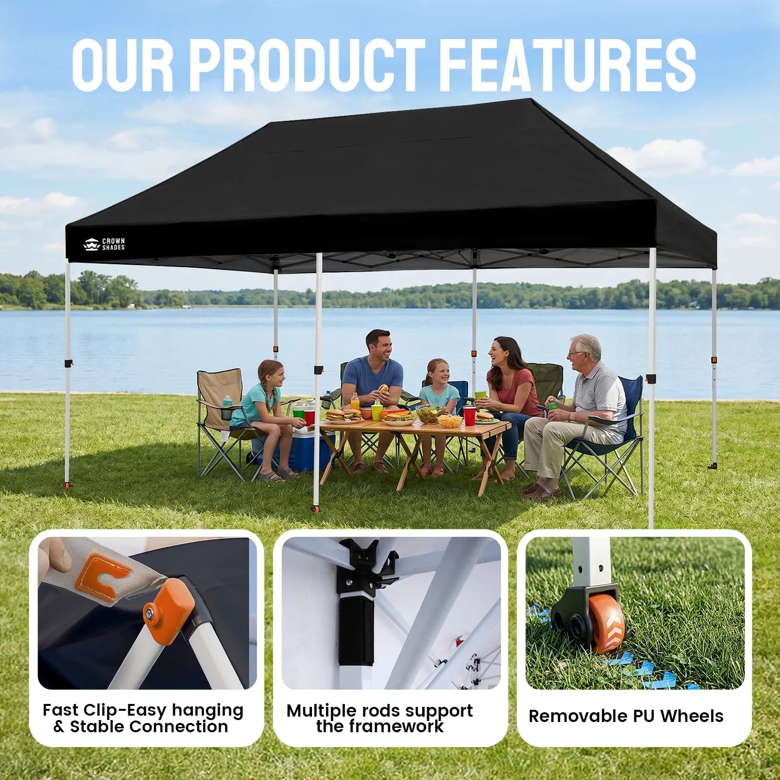 Swift-Lock 10‘×15' Instant Canopy
