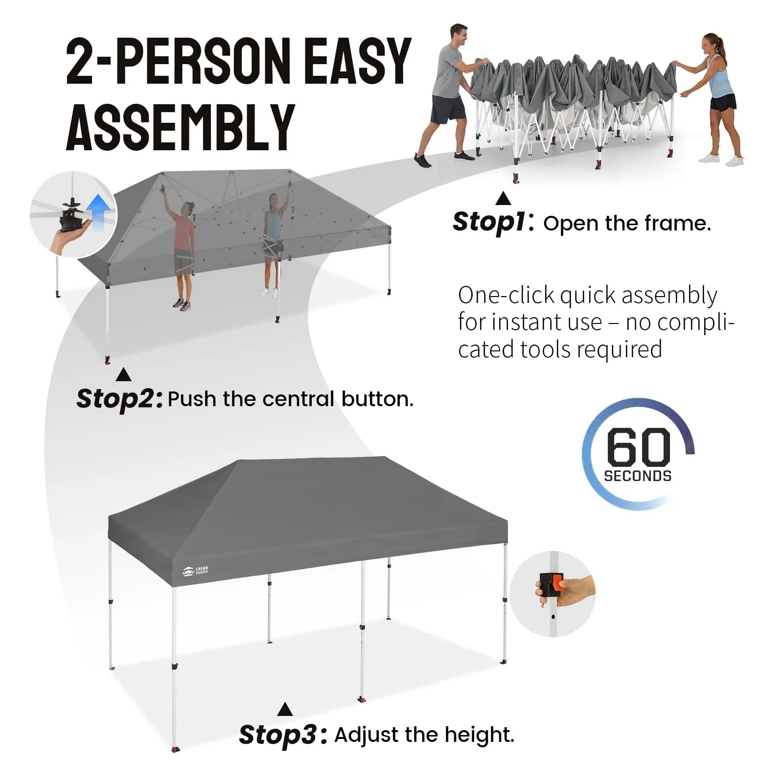 Swift-Lock 10‘×15' Instant Canopy