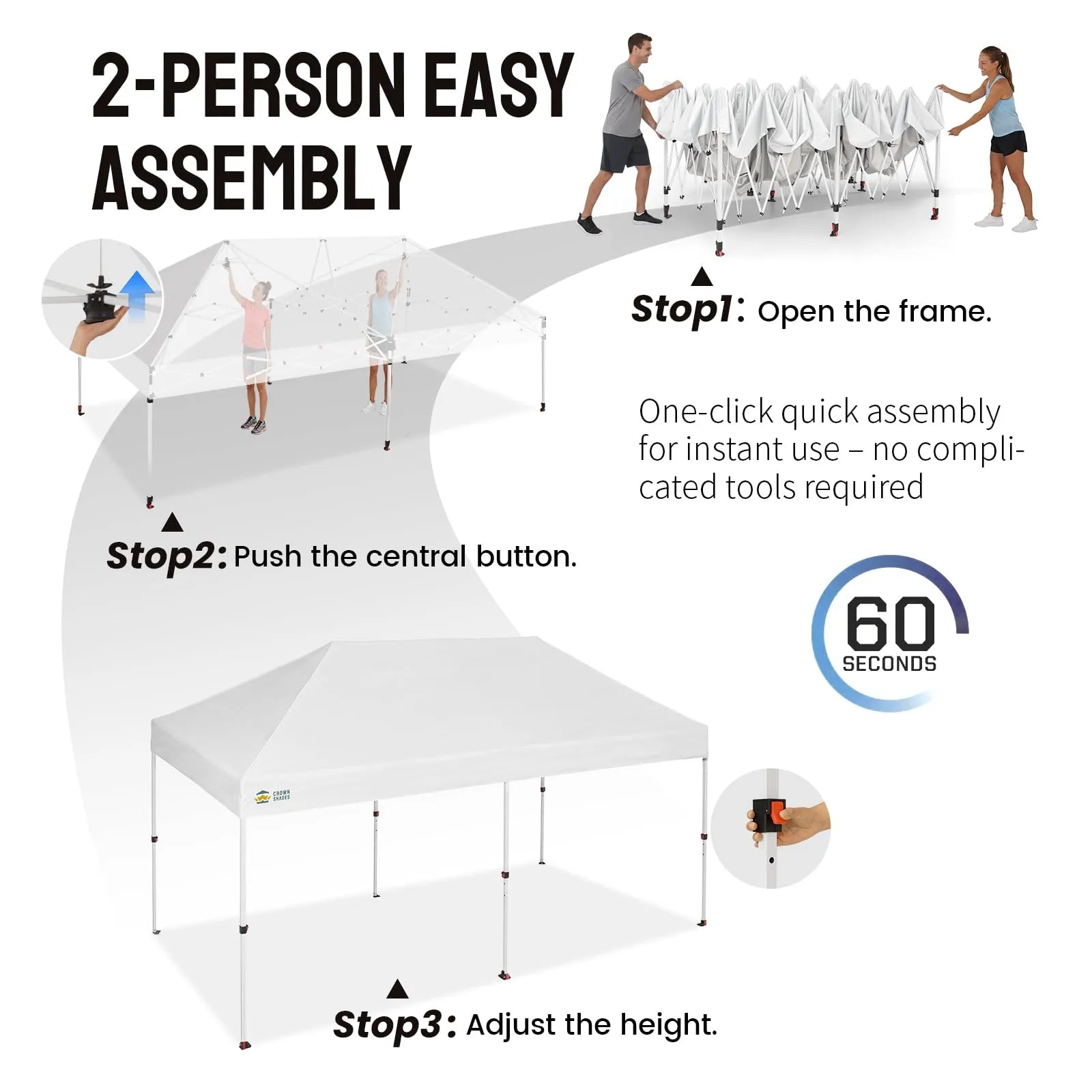 Swift-Lock 10‘×15' Instant Canopy