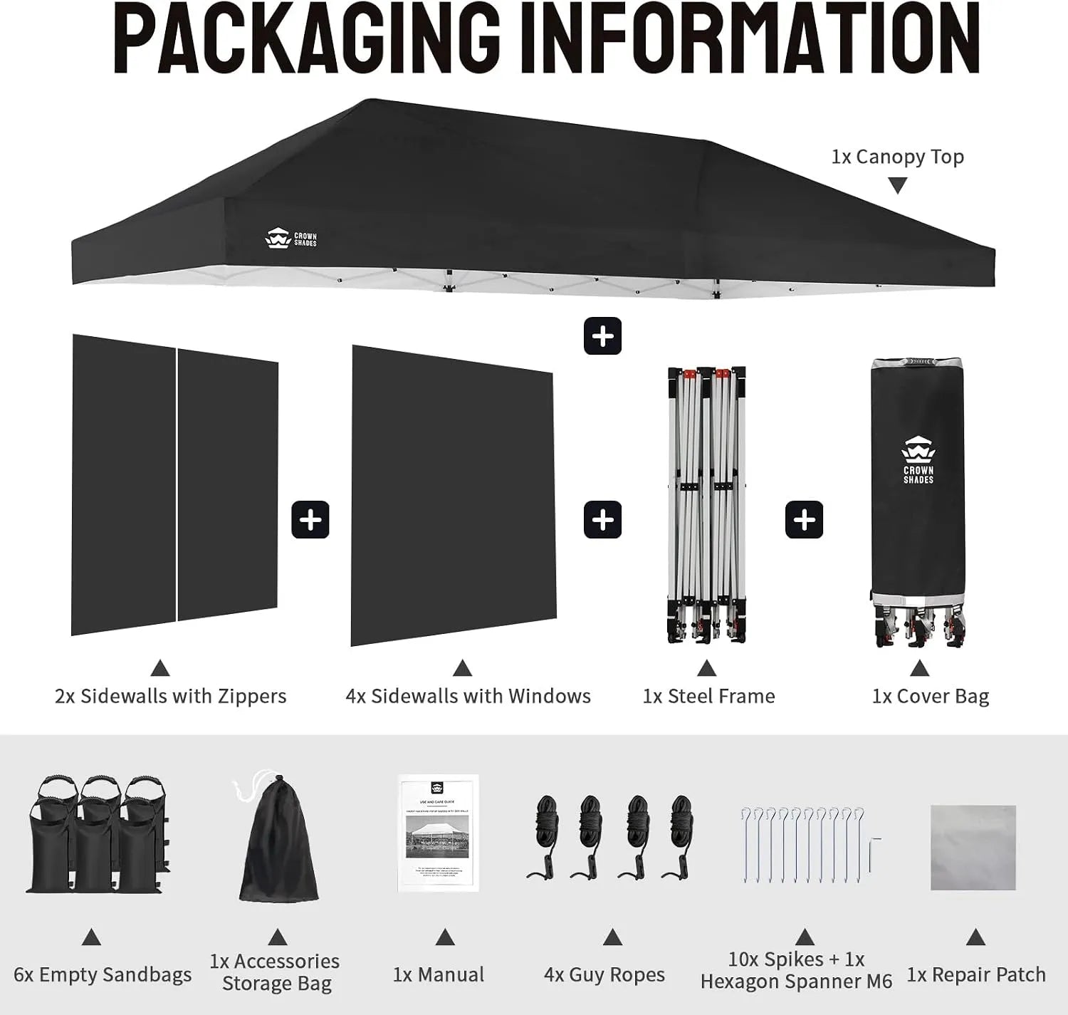 Swift-Lock 10'x20' Canopy | 6 Sidewalls