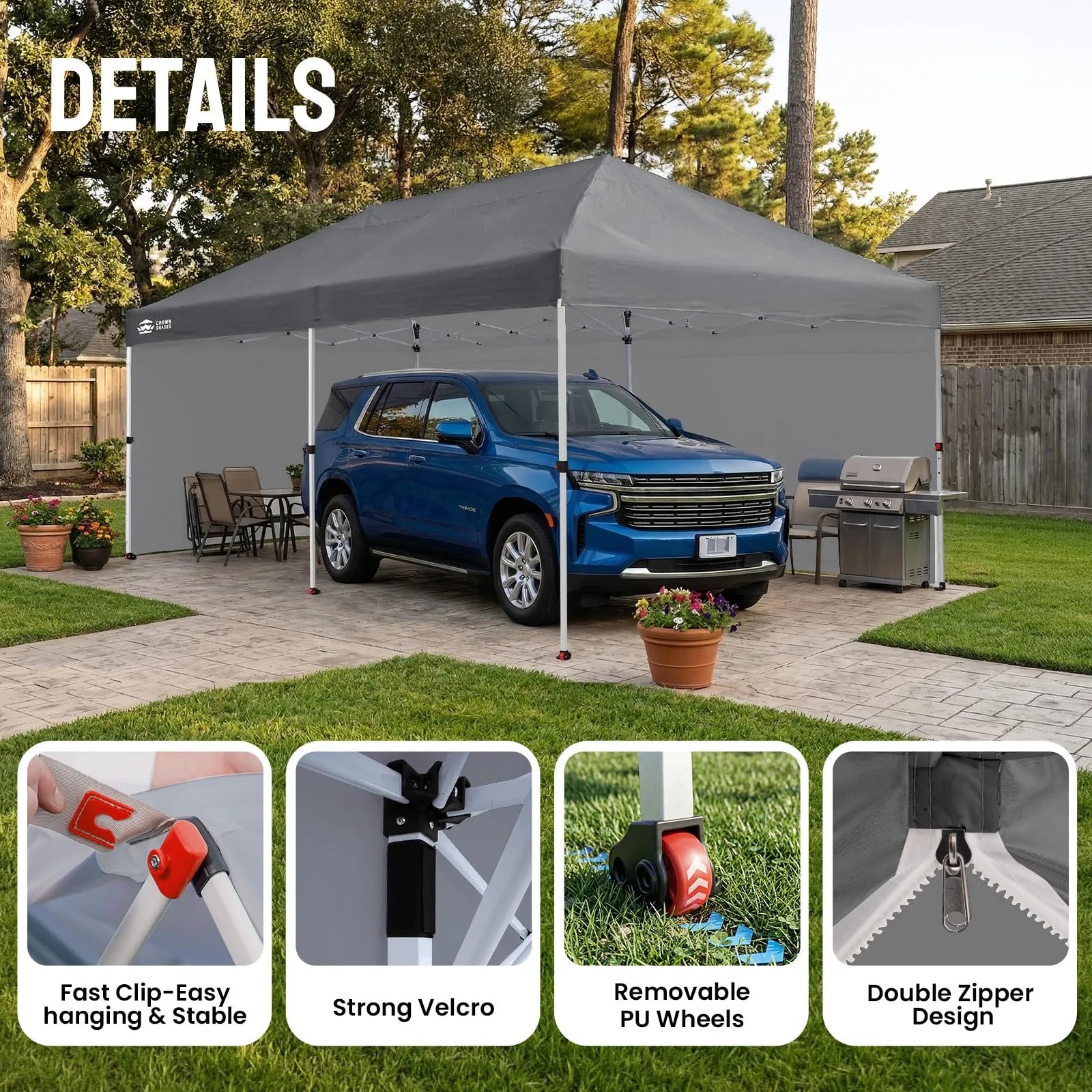 Swift-Lock 10'x20' Canopy | 6 Sidewalls