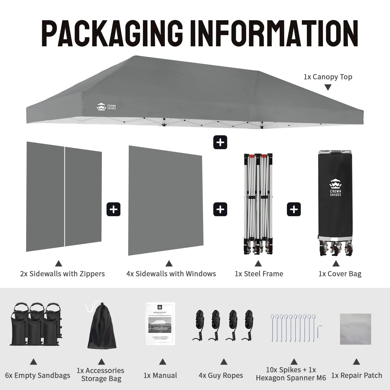 Swift-Lock 10'x20' Canopy | 6 Sidewalls