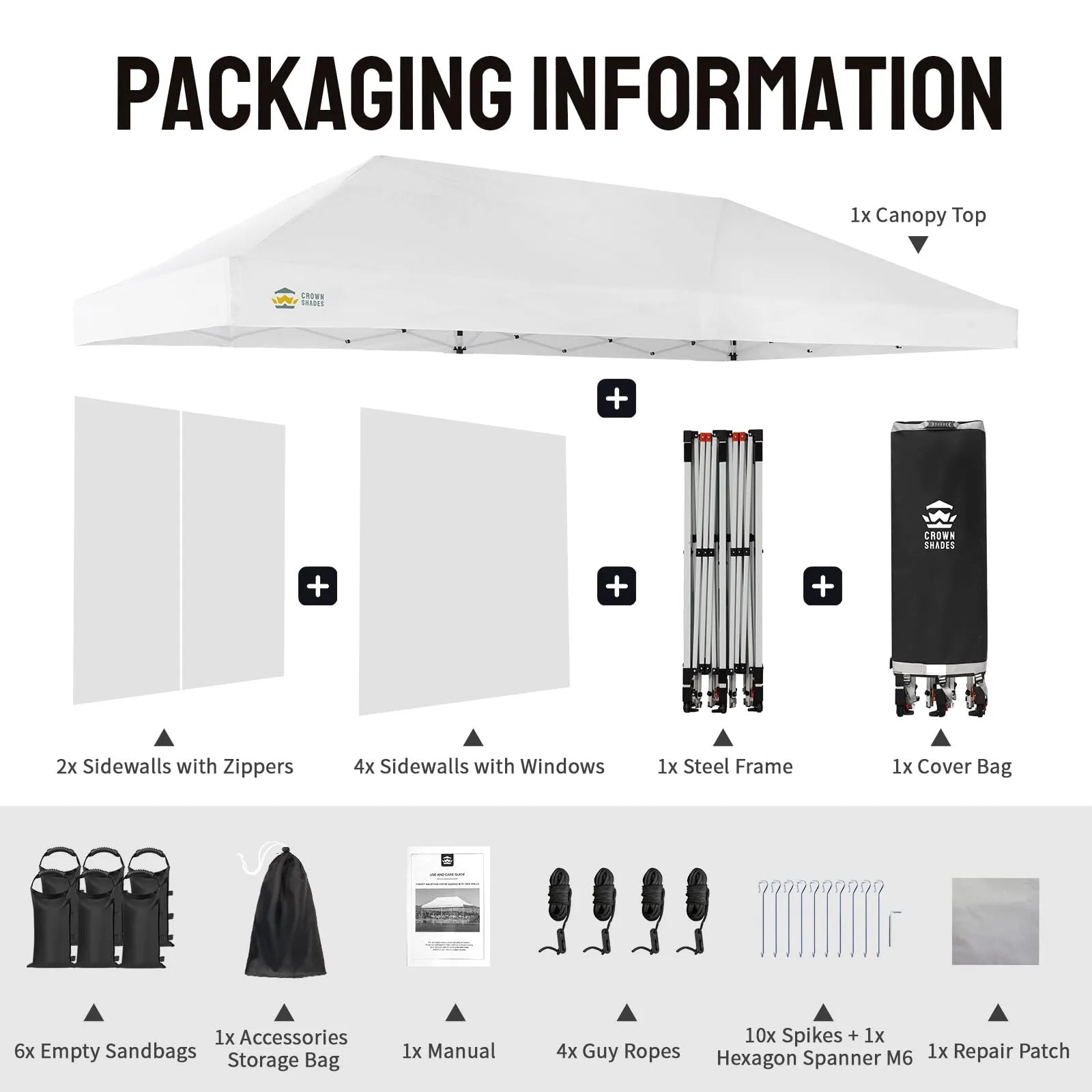 Swift-Lock 10'x20' Canopy | 6 Sidewalls