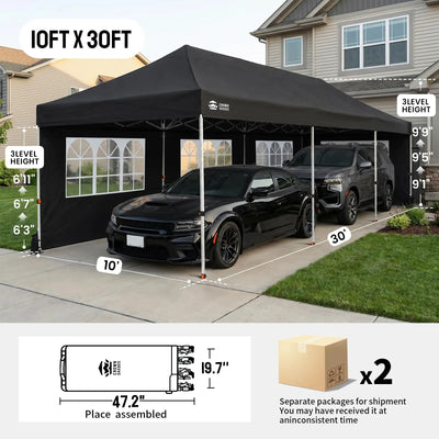 Swift-Lock 10'x30' Instant Canopy | 8 Sidewalls
