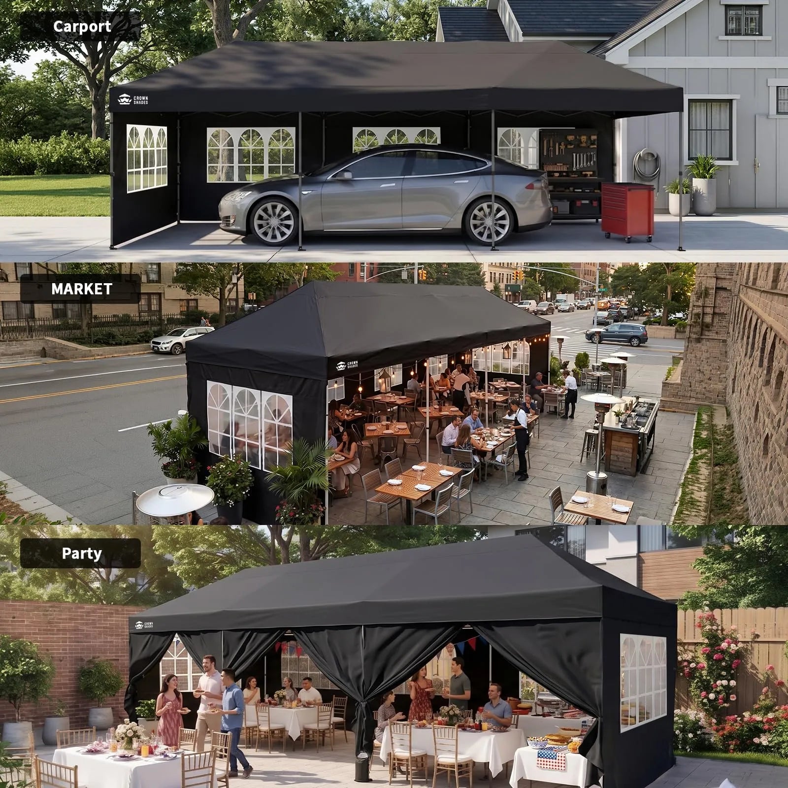Swift-Lock 10'x30' Instant Canopy | 8 Sidewalls
