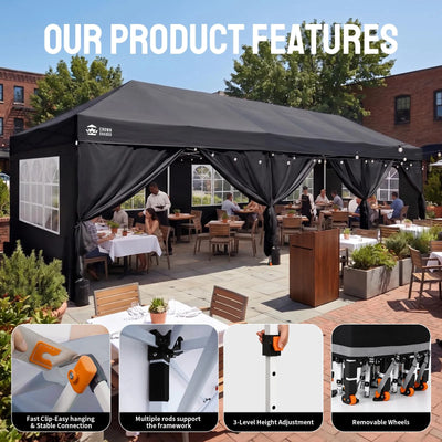 Swift-Lock 10'x30' Instant Canopy | 8 Sidewalls