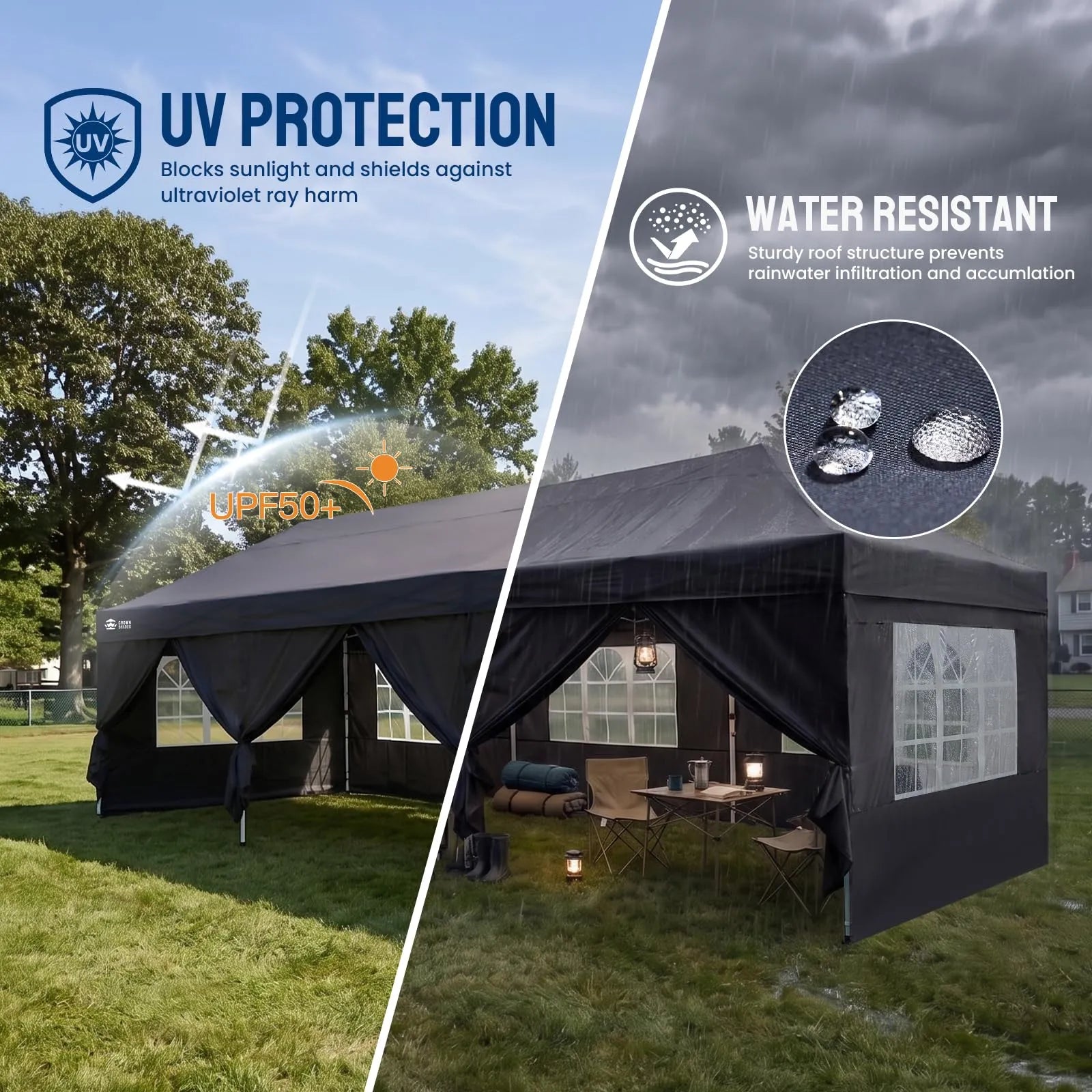 Swift-Lock 10'x30' Instant Canopy | 8 Sidewalls