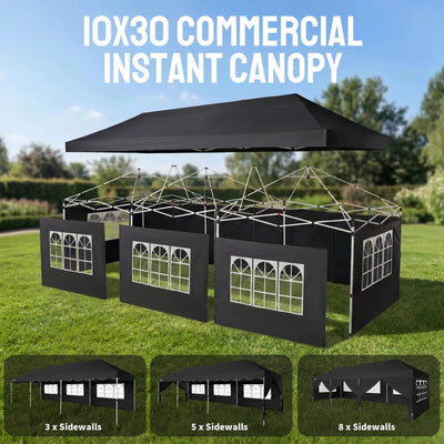 Swift-Lock 10'x30' Instant Canopy | 8 Sidewalls